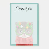 Cutest Baby Animals | Cat Christmas Sweater Post-it® Notes (Voorkant)