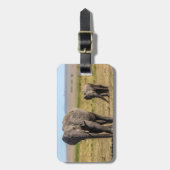 Cutest Baby Animals | Elephant Mother & Baby Bagagelabel (Voorkant verticaal)