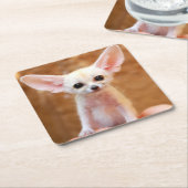 Cutest Baby Animals | Fennec Fox Kartonnen Onderzetters (Schuin)