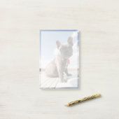 Cutest Baby Animals | French Bulldog Boating Post-it® Notes (Op bureau)