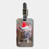 Cutest Baby Animals | French Bulldog Christmas Bagagelabel (Voorkant verticaal)