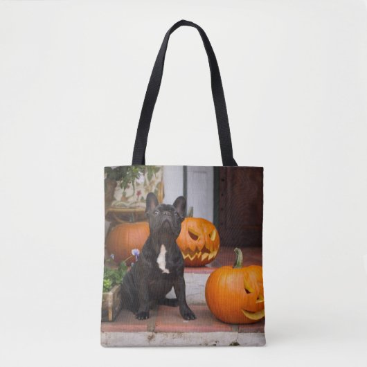 Cutest Baby Animals | French Bulldog Halloween Tote Bag (Voorkant)