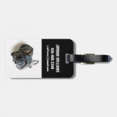 Cutest Baby Animals | French Bulldog Look Up Bagagelabel (Achterkant horizontaal)