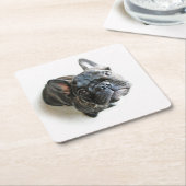 Cutest Baby Animals | French Bulldog Look Up Kartonnen Onderzetters (Schuin)