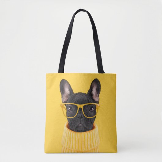 Cutest Baby Animals | French Bulldog Sunglasses Tote Bag (Voorkant)