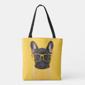 Cutest Baby Animals | French Bulldog Sunglasses Tote Bag (Achterkant)