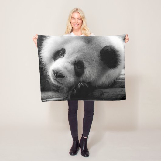 Cutest Baby Animals | Giant Panda Bear Cub Fleece Deken (In situ)