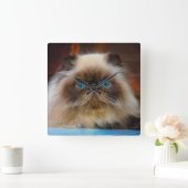 Cutest Baby Animals | Himalayan Cat Vierkante Klok (Huis)