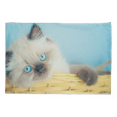 Cutest Baby Animals | Himalayan Seal Point Cat Kussensloop (Achterkant)