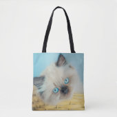 Cutest Baby Animals | Himalayan Seal Point Cat Tote Bag (Voorkant)