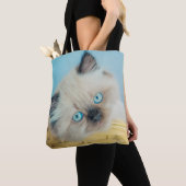 Cutest Baby Animals | Himalayan Seal Point Cat Tote Bag (Dichtbij)