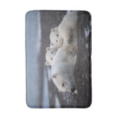 Cutest Baby Animals | Polar Bear Family Alaska Badmat (Voorkant Verticaal)
