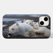Cutest Baby Animals | Polar Bear Family Alaska Case-Mate iPhone Case (Achterkant (horizontaal))
