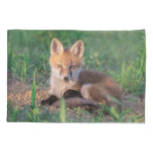 Cutest Baby Animals | Red Fox Kit Relaxing Kussensloop (Achterkant)