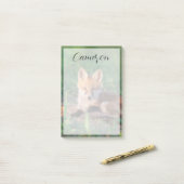 Cutest Baby Animals | Red Fox Kit Relaxing Post-it® Notes (Op bureau)