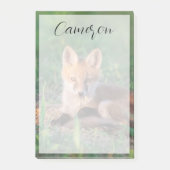Cutest Baby Animals | Red Fox Kit Relaxing Post-it® Notes (Voorkant)