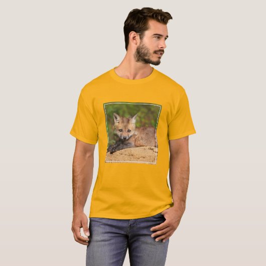 Cutest Baby Animals | Red Fox Pup T-shirt (Voorkant volledig)