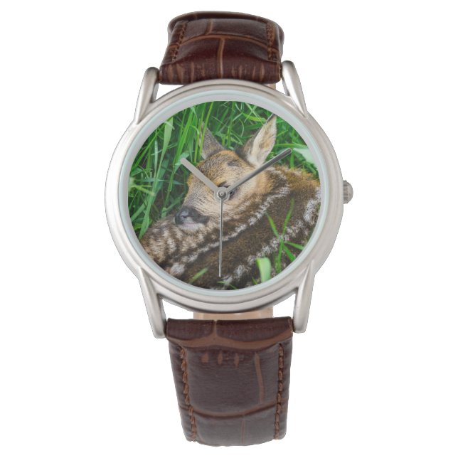 Cutest Baby Animals | Roe Deer Baby Horloge (Voorkant)