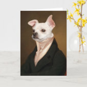 Cutest Baby Animals | Royal Chihuahua Portrait Kaart (Gele Bloem)