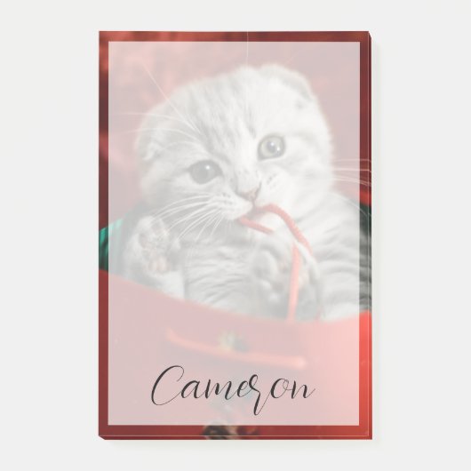 Cutest Baby Animals | Scottish Fold Kitten Post-it® Notes (Voorkant)