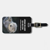 Cutest Baby Animals | Sea Otter Floating Bagagelabel (Voorkant horizontaal)
