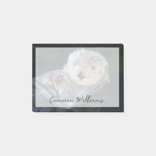 Cutest Baby Animals | Sea Otter Floating Post-it® Notes (Voorkant)