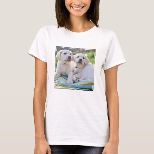 Cutest Baby Animals | Yellow Labrador Retrievers T-shirt (Voorkant)