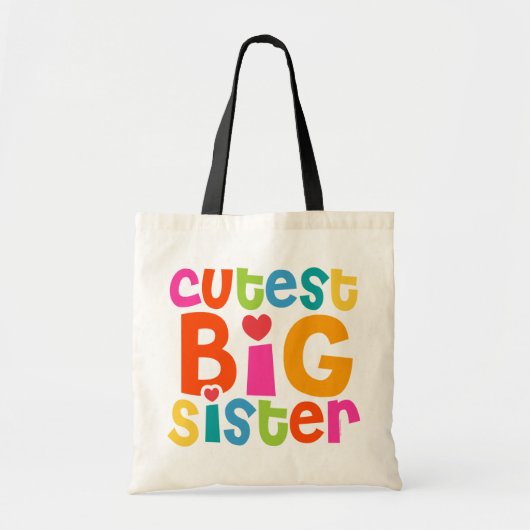 Cutest Big Sister Tote Bag (Voorkant)