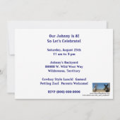 Cutest Birthday Burros Western Kaart (Achterkant)