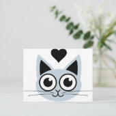 Cutest Blue Cat Briefkaart (Staand voorkant)