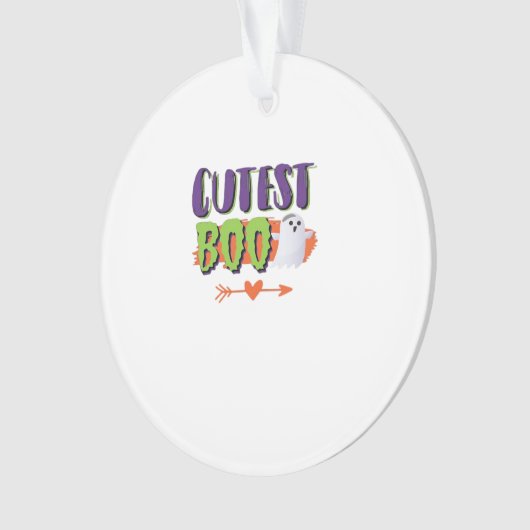 Cutest Boo Halloween Funny Casual Ornament (voorkant)