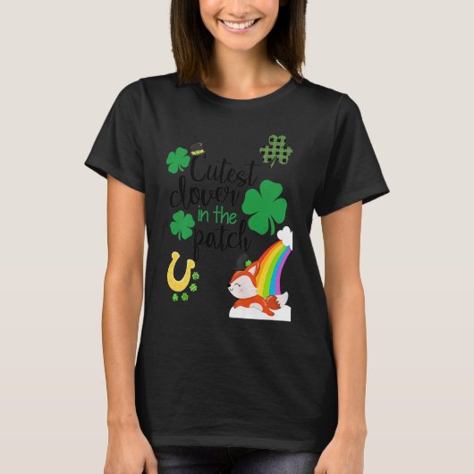Cutest C In The Patch St Paddy's Day Leprechaun Lu T-shirt (Voorkant)