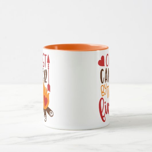 Cutest Camper by Campfire Funny Camping Mok (Midden)