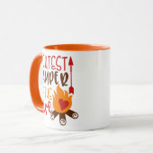 Cutest Camper by Campfire Funny Camping Mok (Voorkant links)