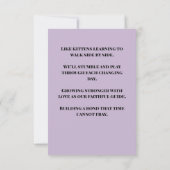 Cutest Cat Couple Wedding Invitation  RSVP Kaartje (Achterkant)