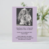 Cutest Cat-Themed Wedding Invitation  RSVP Kaartje (Staand voorkant)