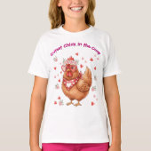 Cutest Chick in the Coop Brown Hen T-shirt (Voorkant)
