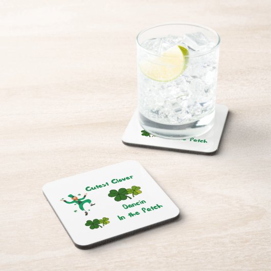 Cutest Clover, Dancin in the Patch on a Bier Onderzetter (Rechterzijde)