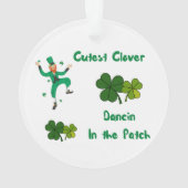 Cutest Clover Dancin in the Patch on an Ornament (achterkant)
