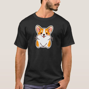 Cutest Corgi Dog Puppy Retro T-shirt