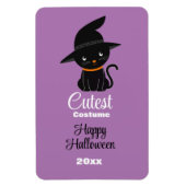Cutest Costume Black Cat Halloween Party Award Magneet (Verticaal)