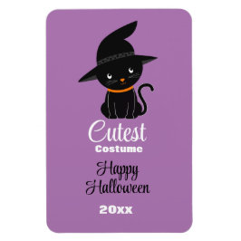 Cutest Costume Black Cat Halloween Party Award Magneet