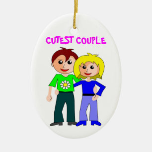 CUTEST COUPLE KERAMISCH ORNAMENT