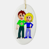 CUTEST COUPLE KERAMISCH ORNAMENT (Rechts)