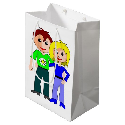 CUTEST COUPLE MEDIUM CADEAUZAKJE (Voorkant Gekanteld)