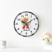 Cutest Cowboy Ever! Personaliseren Grote Klok (Huis)