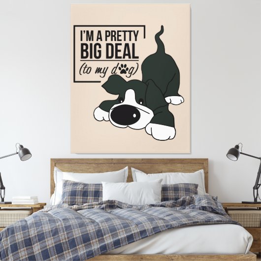 Cutest Dog Ever Canvas Afdruk (Insitu (Slaapkamer))
