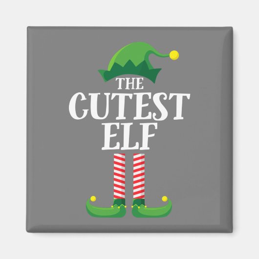 Cutest Elf Matching Family-kerstfeest Magneet (Voorkant)
