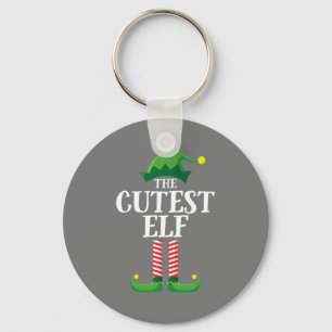 Cutest Elf Matching Family-kerstfeest Sleutelhanger