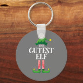 Cutest Elf Matching Family-kerstfeest Sleutelhanger (Voorkant)